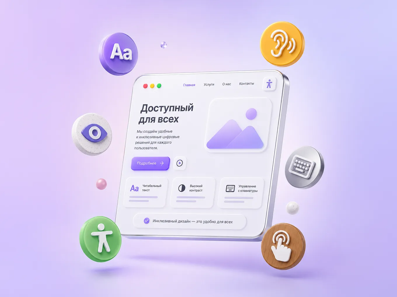 Инклюзивный дизайн сайта: когда интерфейс действительно удобен для людей